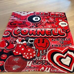 Cornell Graphic Throw Blanket - Bed Party